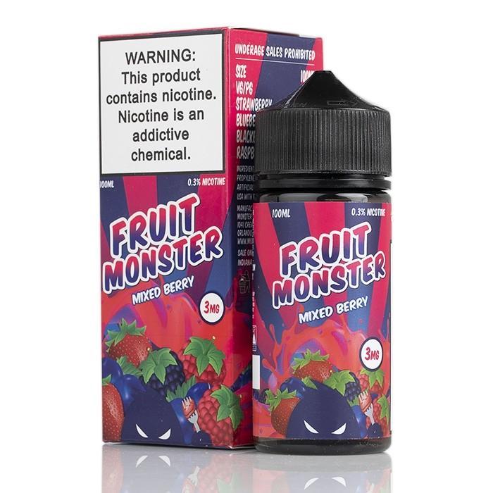 FRUIT MONSTER E-LIQUID 100ML STRAWBERRY KIWI POMEGRANATE 6MG