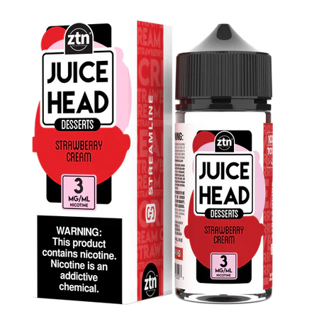 Juice Head Desert ZTN 100ml - STRAWBERRY CREAM 3MG E-JUICE