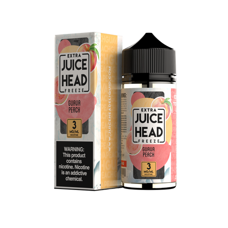Juice Head Freeze 100ml - GUAVA PEACH 3MG E-JUICE 100ML -
