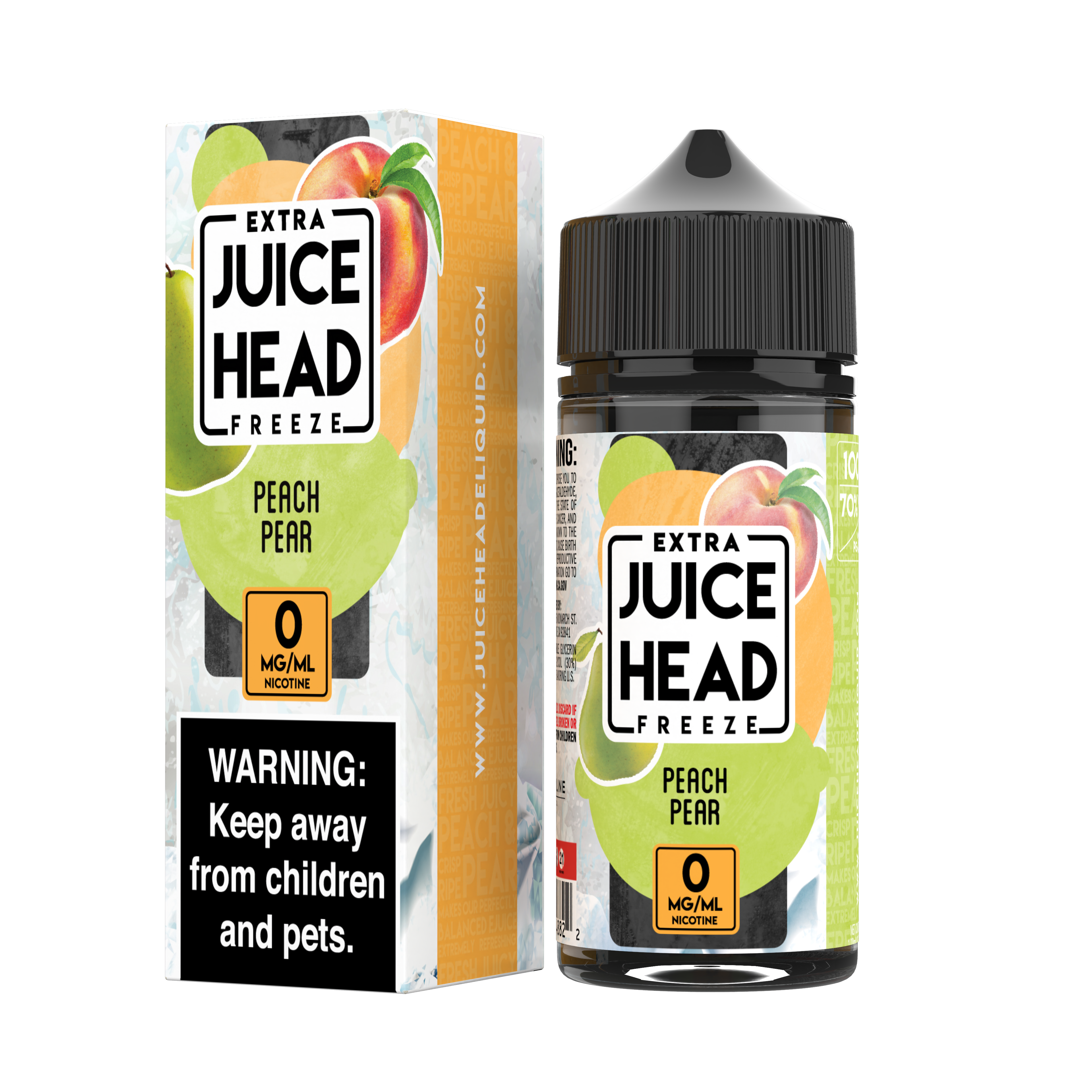 Juice Head Freeze 100ml - PEACH PEAR 0MG E-JUICE 100ML -