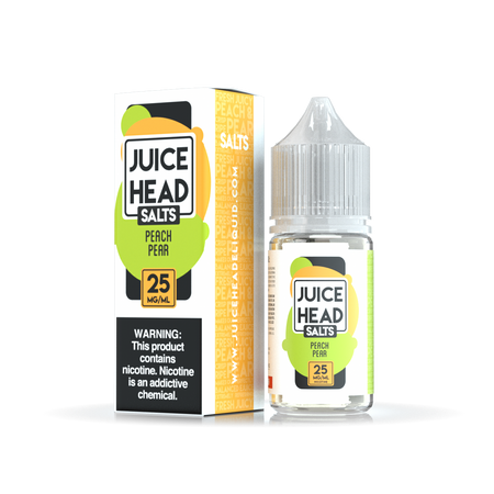 Juice Head Salt 30ml - PEACH PEAR 25MG E-JUICE 30ML -
