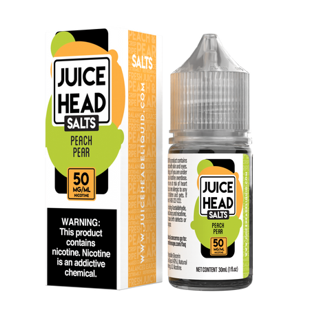 Juice Head Salt 30ml - PEACH PEAR 50MG E-JUICE 30ML -