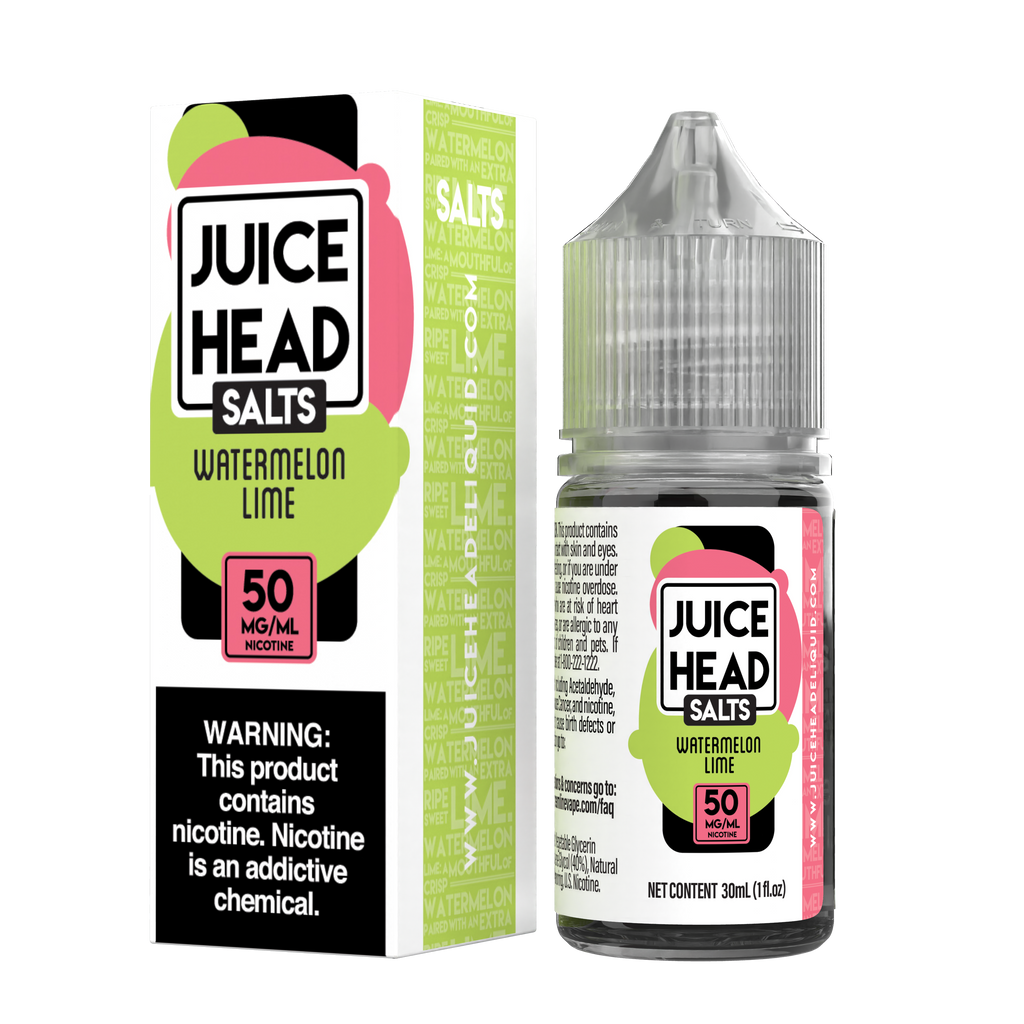 Juice Head Salt 30ml - WATERMELON LIME 50MG E-JUICE 30ML -