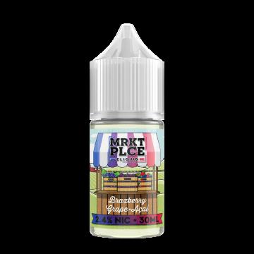 MRKT PLCE 30ML SALT NIC BRAZBERRY GRAPE ACAI 24MG 650434676137