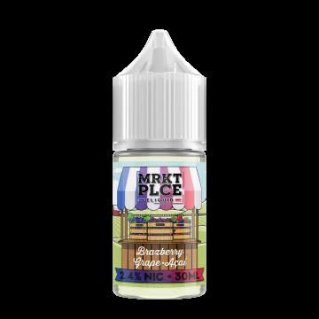 MRKT PLCE 30ML SALT NIC BRAZBERRY GRAPE ACAI 48MG 650434676144