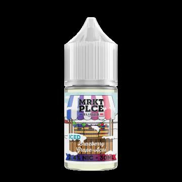 MRKT PLCE 30ML SALT NIC BRAZBERRY GRAPE ACAI ICED 24MG 650434676151