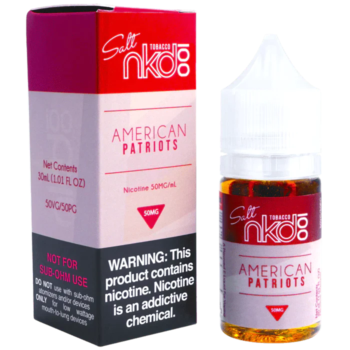 Naked 100 60ML E-Liquid - AMERICAN PATRIOT 50MG - E-Juice