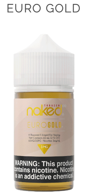 Naked 100 60ML E-Liquid - EURO GOLD 3MG - E-Juice