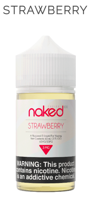 Naked 100 60ML E-Liquid - FUSION EDITION - STRAWBERRY 3MG -